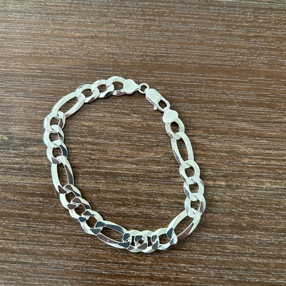 9.25 sterling silver Gents Bracelet - Picture 2 of 4
